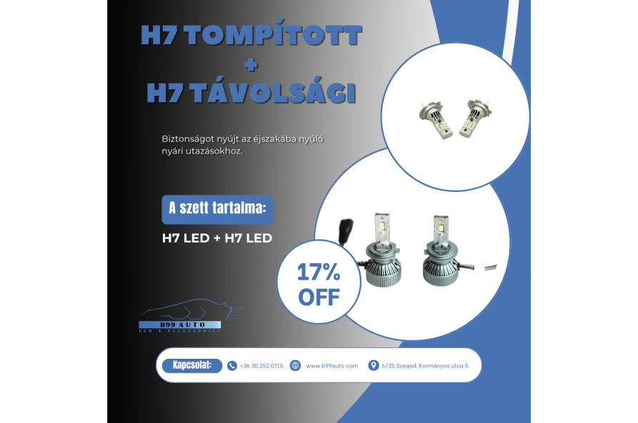 H7+H7 Tompított + Távolsági csomagajánlat